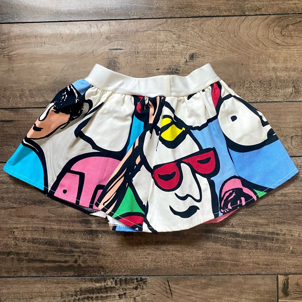 Neon Kisses skirt, size 2, worn once